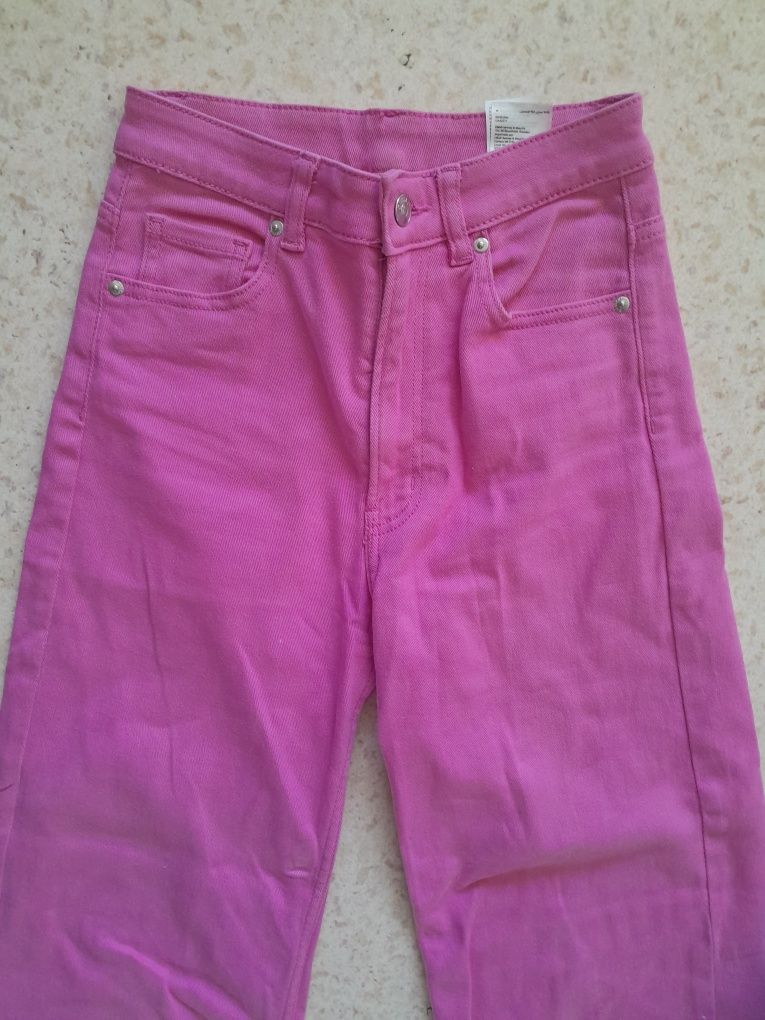 Розови дънки H&M, XS(34) размер