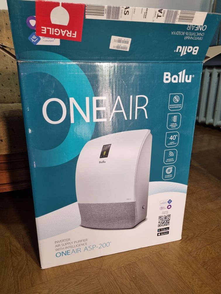 Ballu ONEAIR ASP-200P – инверторный приточный очиститель воздуха