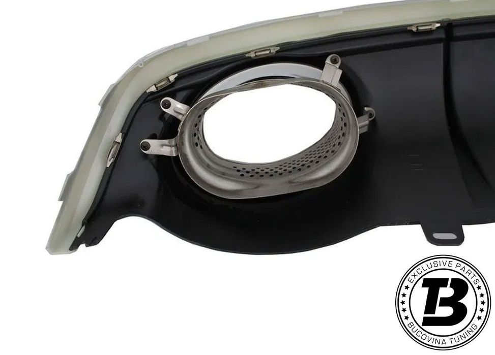 Difuzor Bara Spate cu Ornamente compatibil cu Audi A7 Facelift RS7 Design