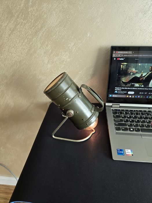 Vintage военен  фенер Варта/ Varta