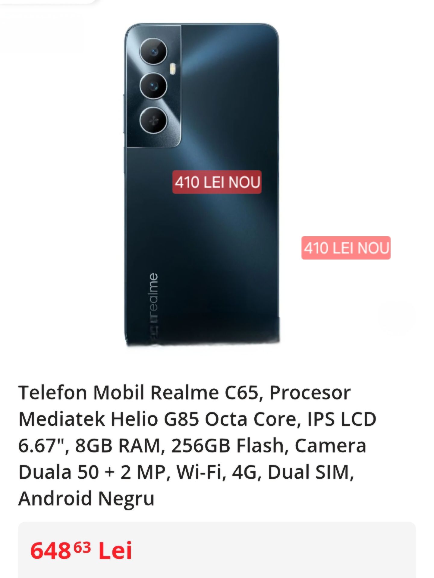 Vând realme C 65 , nou