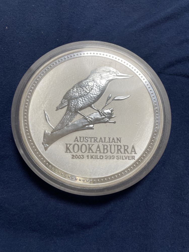 Moneda 1 kg 999 silver / australian kookaburra
