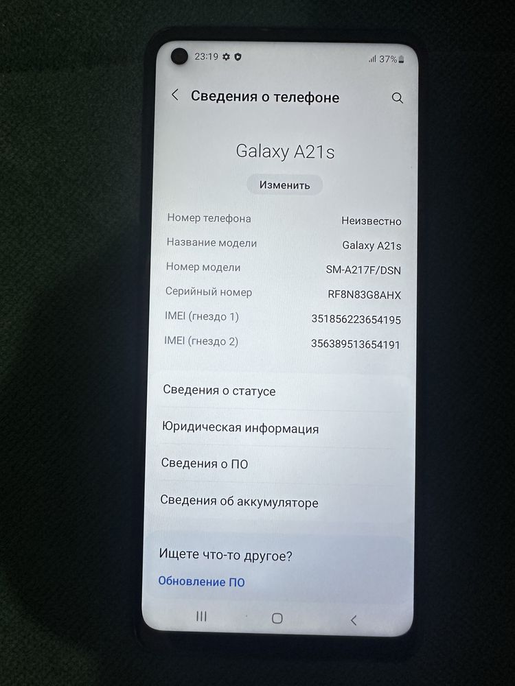Продается Samsung A21S 3/32gb