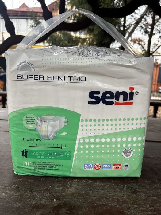 Seni Super Trio подгузники для взрослых xl 10 шт