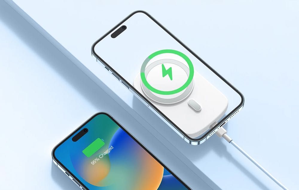 Преносима Батерив Power Bank 6000 mAh, 20W, MagSafe Ring, JOYROOM