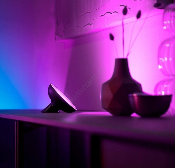 Lampa birou - masa Philips Hue Bloom Black Nou Sigilat