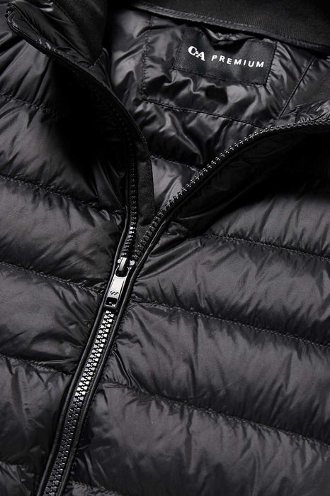 Geaca din Puf găsca Premium cu gluga - Umplutură: 90% Puf, 10% Pene