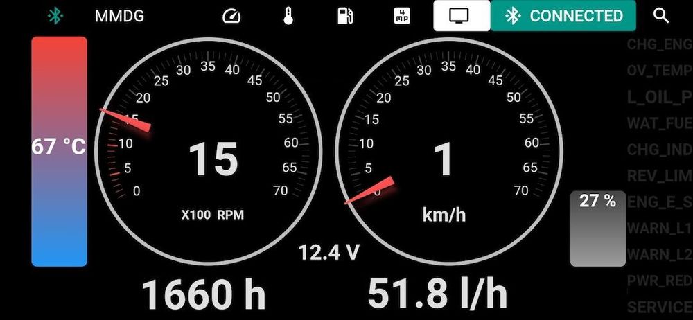 Ceas motor barca bluetooth