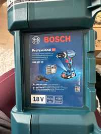 Mașină de găurit cu percuție Bosch 45Nm, brushless + L-Case + 2X Acum