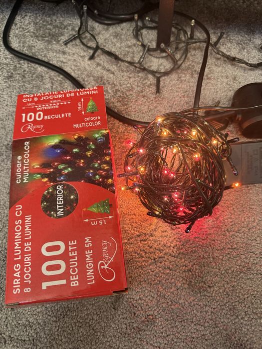 Instalatie / sirag luminos cu 8 jocuri de lumini