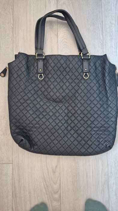 Geanta neagra piele Musette