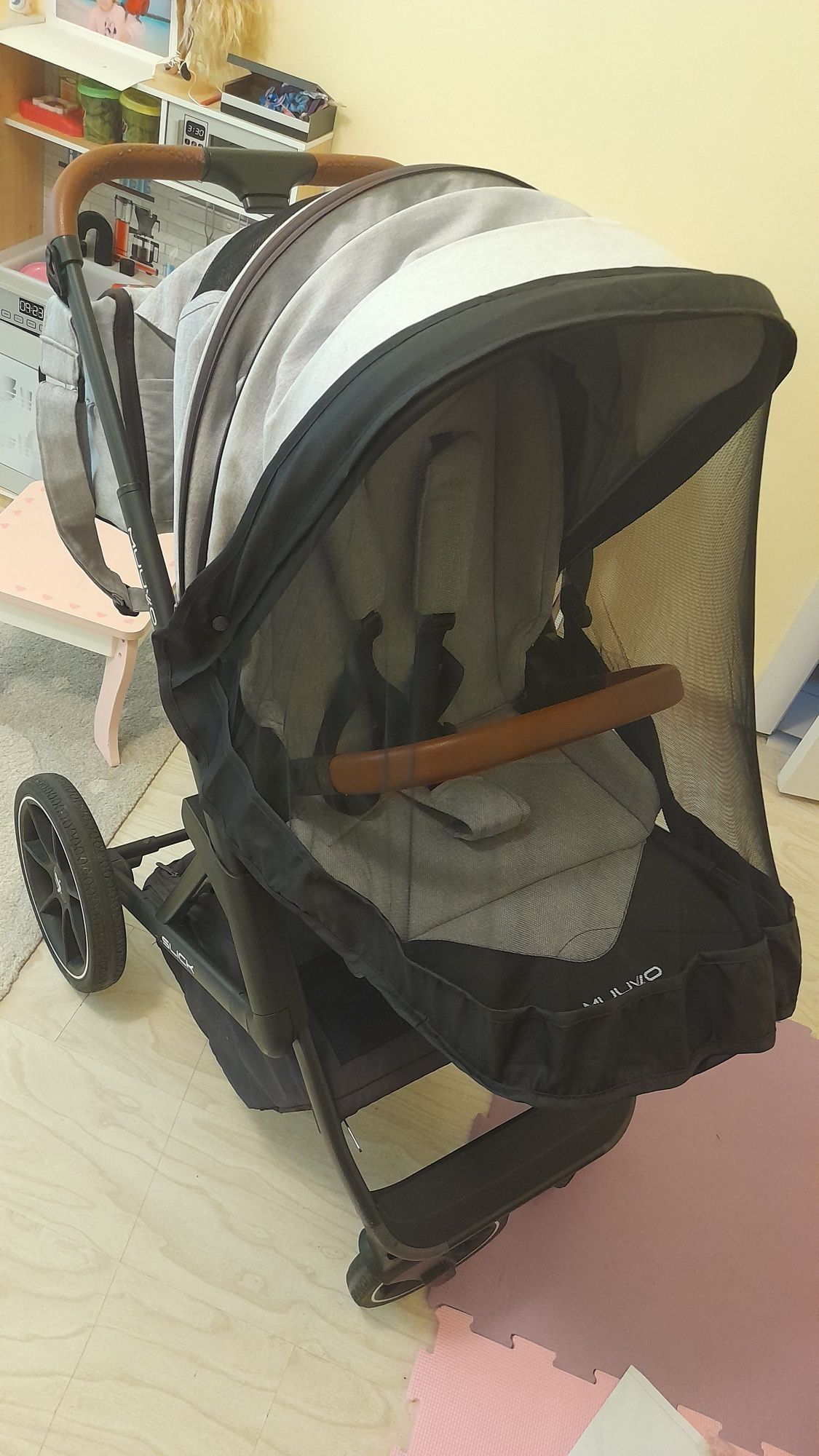 Бебешка количка Muuvo Slick  2 в 1 - Grey Lush