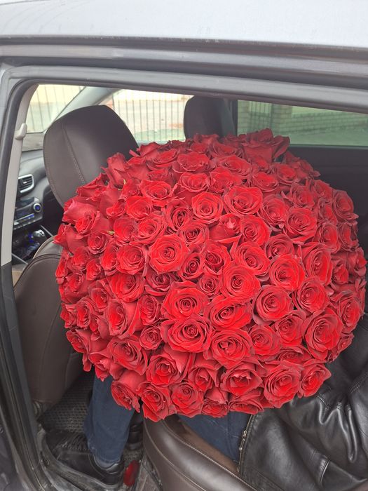 Букет роз101шт. В отличном состоянии.