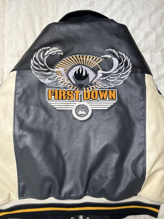 Geaca first down varsity / bomber - model rar vintage xl Buzau