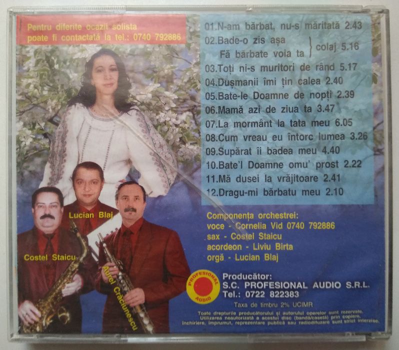 Cornelia Vid - Toţi ni-s muritori de rând [CD muzică]