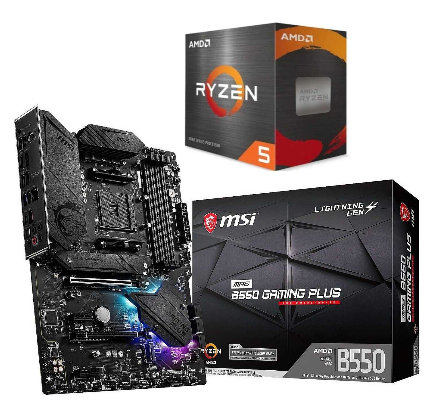 Геймърски Компютър RYZEN 5600X RX 6750 XT 12GB B550 M.2 1TB 32GB