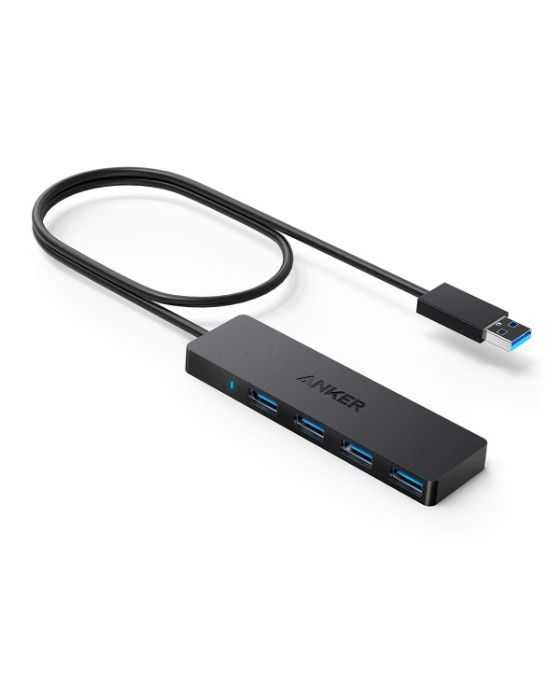 Anker® Ultra Slim 4-порта USB 3.0 Hub за телефон-60см кабел