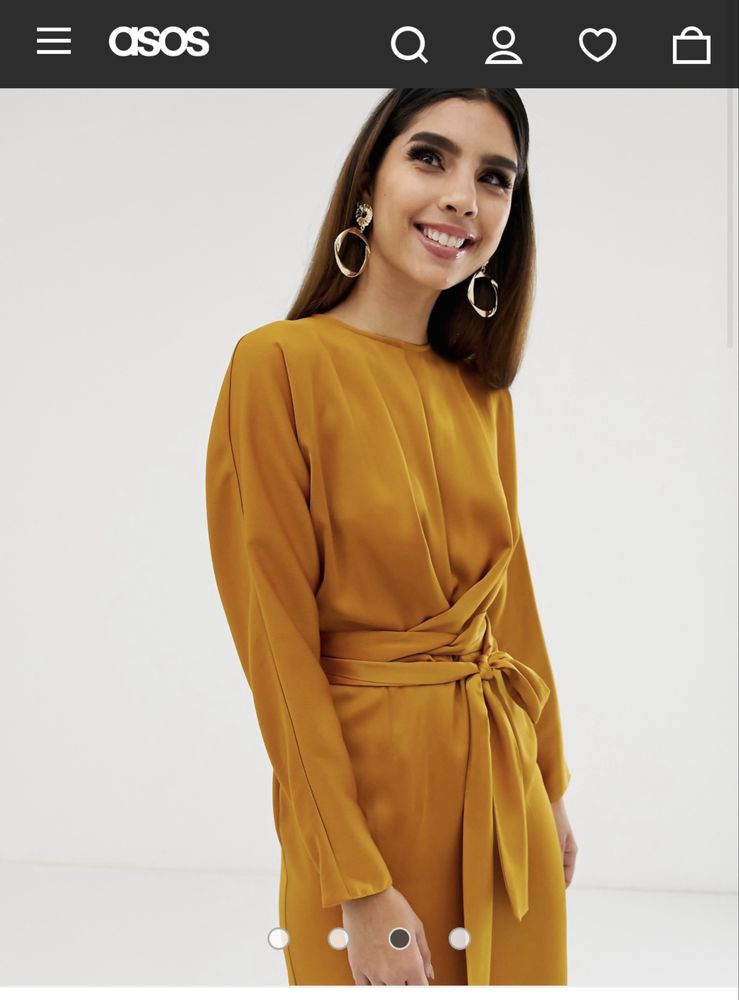 Rochie asos satin