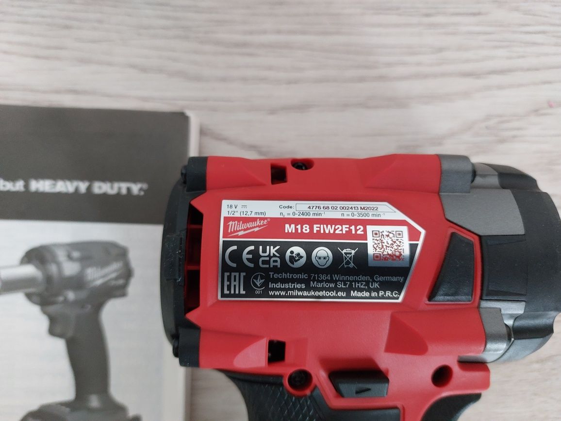 Pistol impact mic milwaukee m18 FIW2F12, 350 nm, nou, cupla 1/2