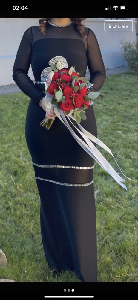 Rochie neagra lunga