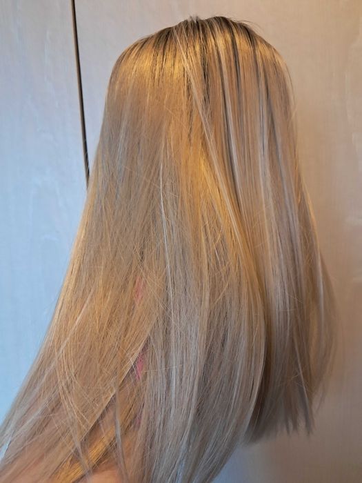 Peruca naturală păr mediu 45 cm, Salvina, Esy Hair(nouă,cu etichetă)
