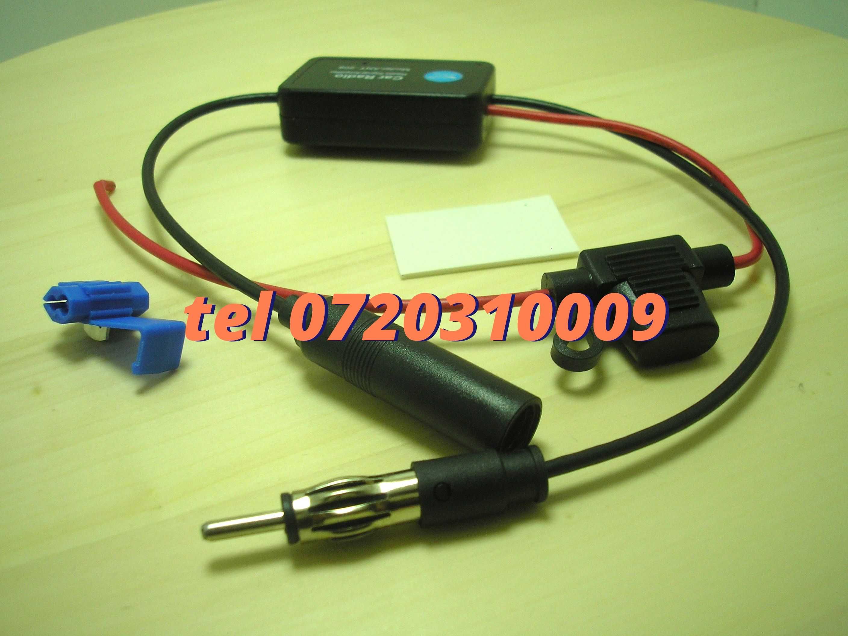 Amplificator Semnal Antena Radio Auto Fm 12v