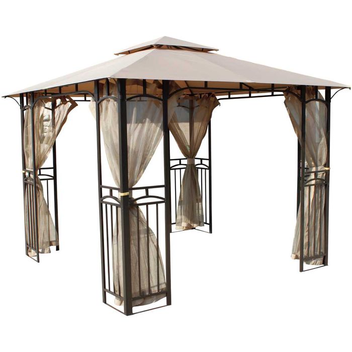 Pavilion terasa - gradina 3x3 m metalic, NOU