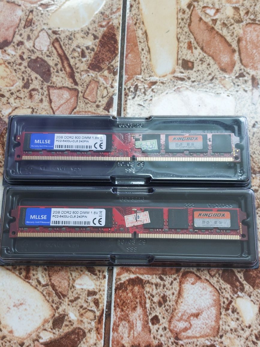 Memorii RAM noi PC 2x 2gb ddr2 800mhz (4gb)