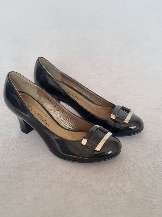 Женская обувь, туфли из натуральной кожи, лакированые. Размер 36