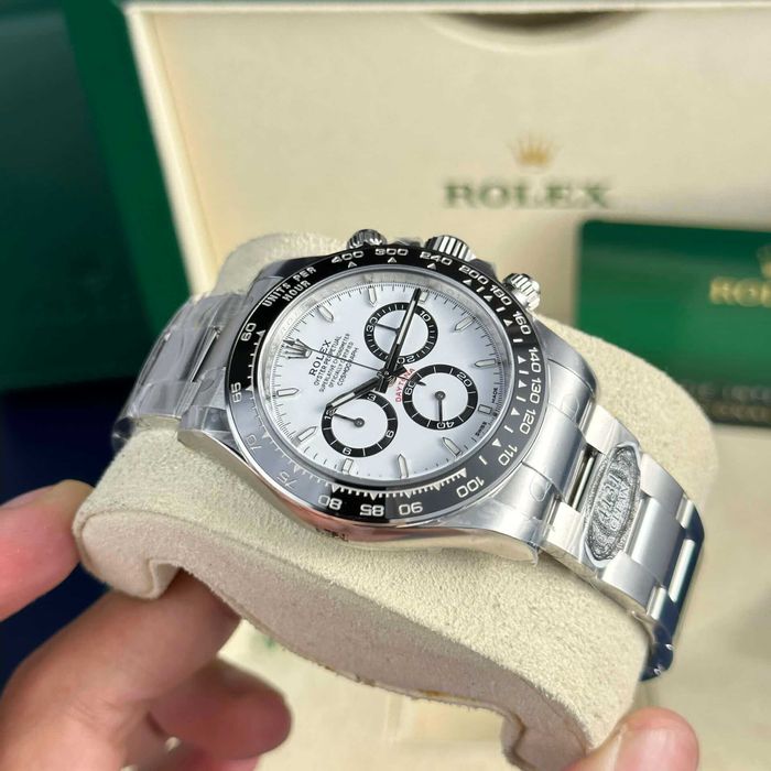 rolex daytona 4131 Panda сребро