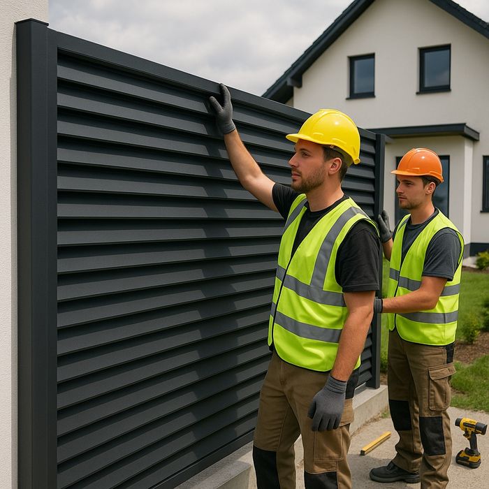 Realizăm garduri metalice și din plasă bordurată