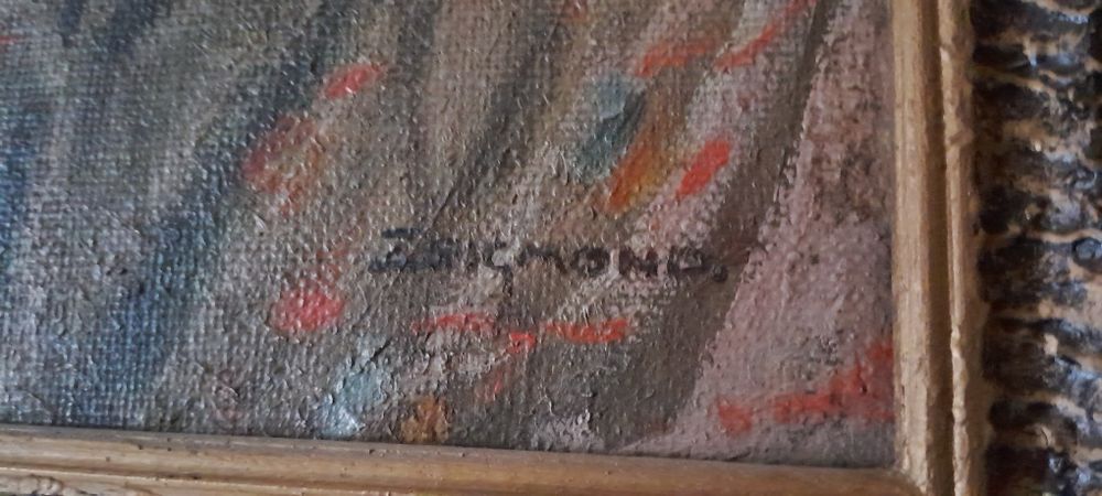 Tablou în ulei de pictor renumit Zsigmond cu ramă impecabilă