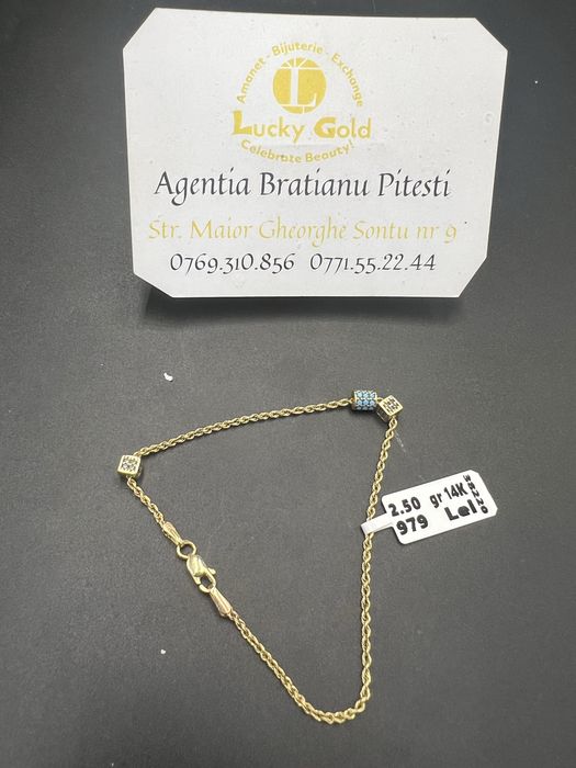 Bratara aur 14k 2,50 gr lungime 16 cm cod 12992