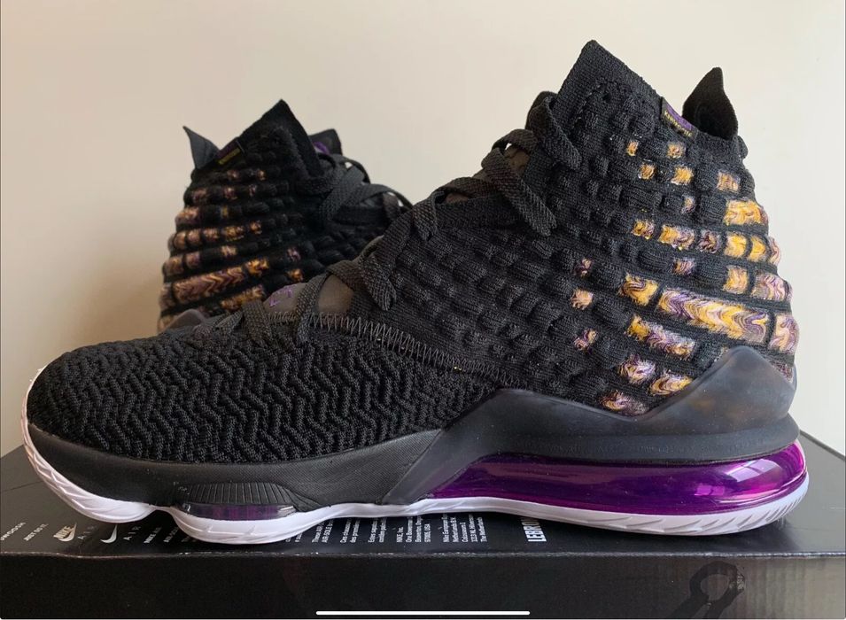 Nike Lebron 17 Lakers оригинал мужские кроссовки баскетбольные кроссы