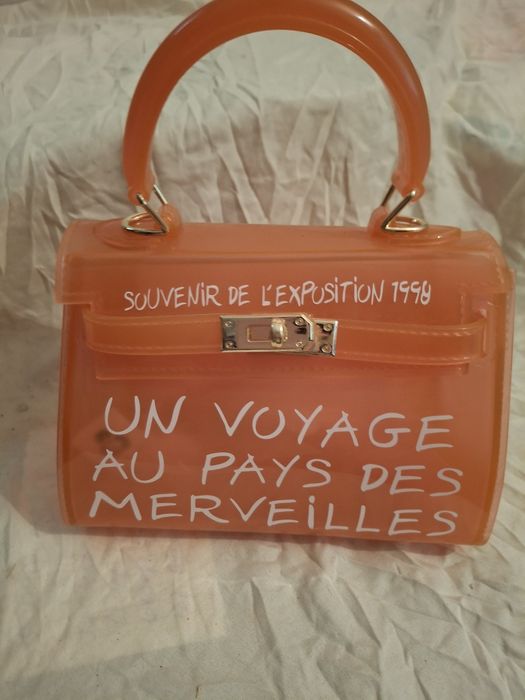 Дамски чанти цветни прозрачни