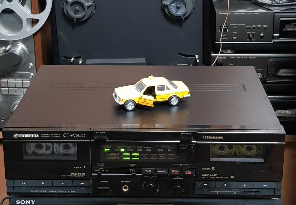 Casetofon Deck Stereo Vintage PIONEER CT W500 BLACK (Made in Japan)