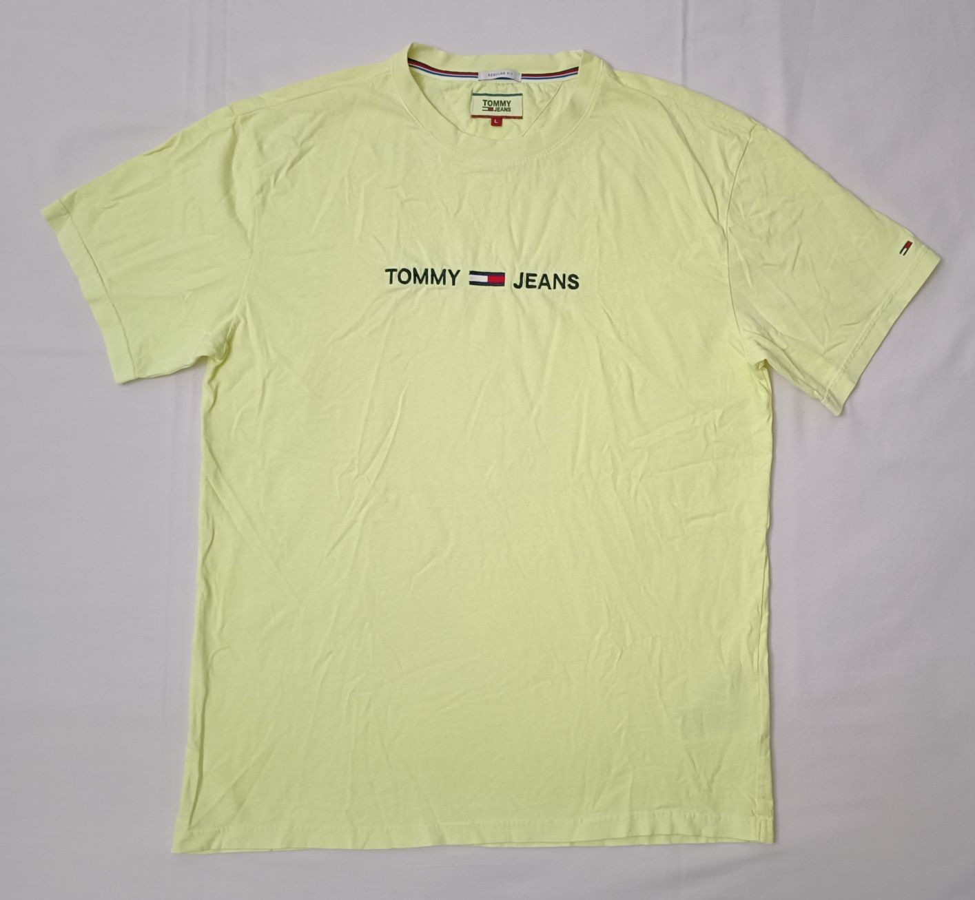 Tommy Jeans T-Shirt оригинална тениска L памучна фланелка