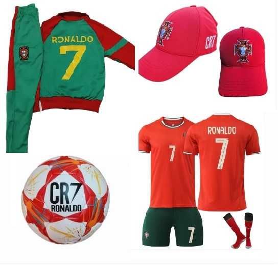 Детска Екипировка Cristaino Ronaldo 25/26 от 4 до 16г Реал Мадрид Син