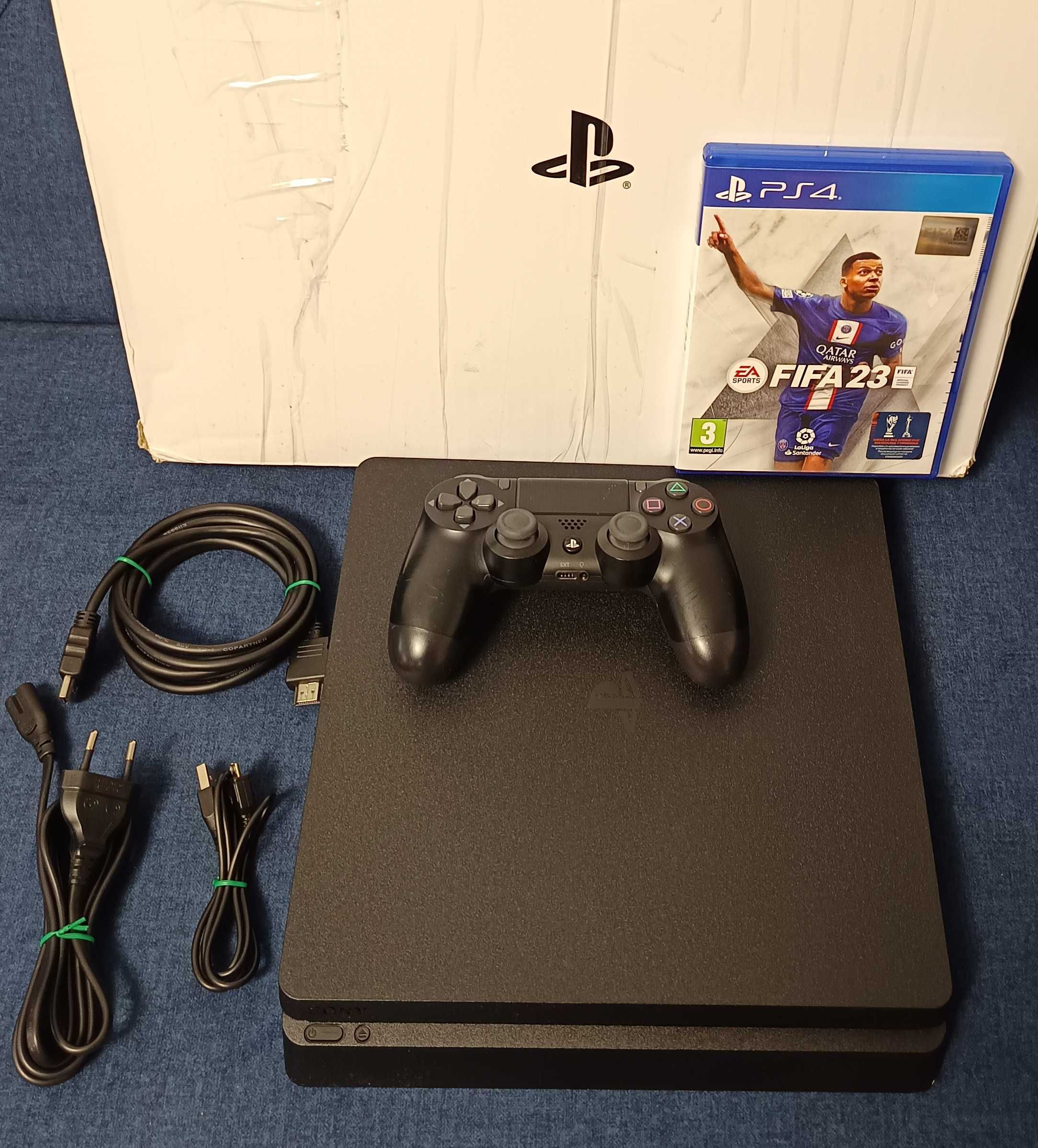 Consola Sony PlayStation 4 PS4 Slim500Gb Fifa23 impecabila completa