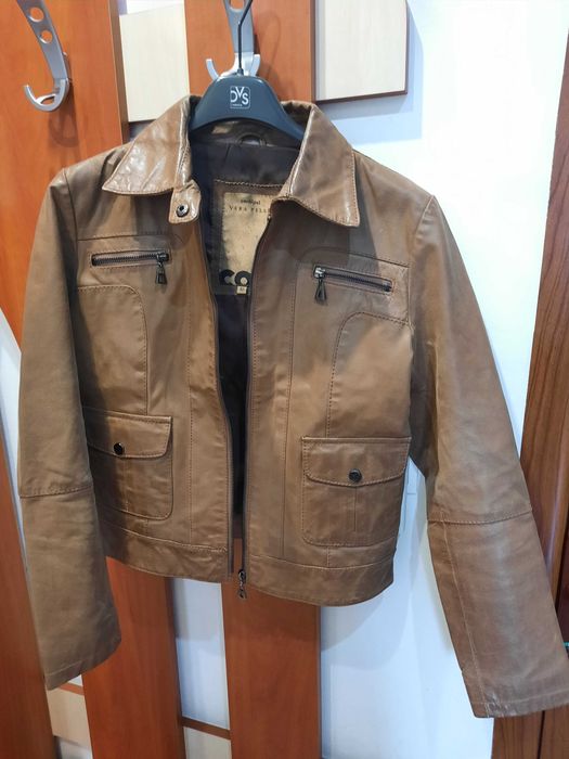 Кожен яке Conbiрel дамско естествена кожа