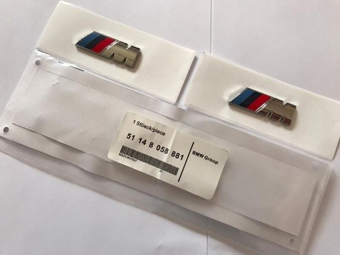 Set Emblema BMW X4M aripi/spate abs originale crom
