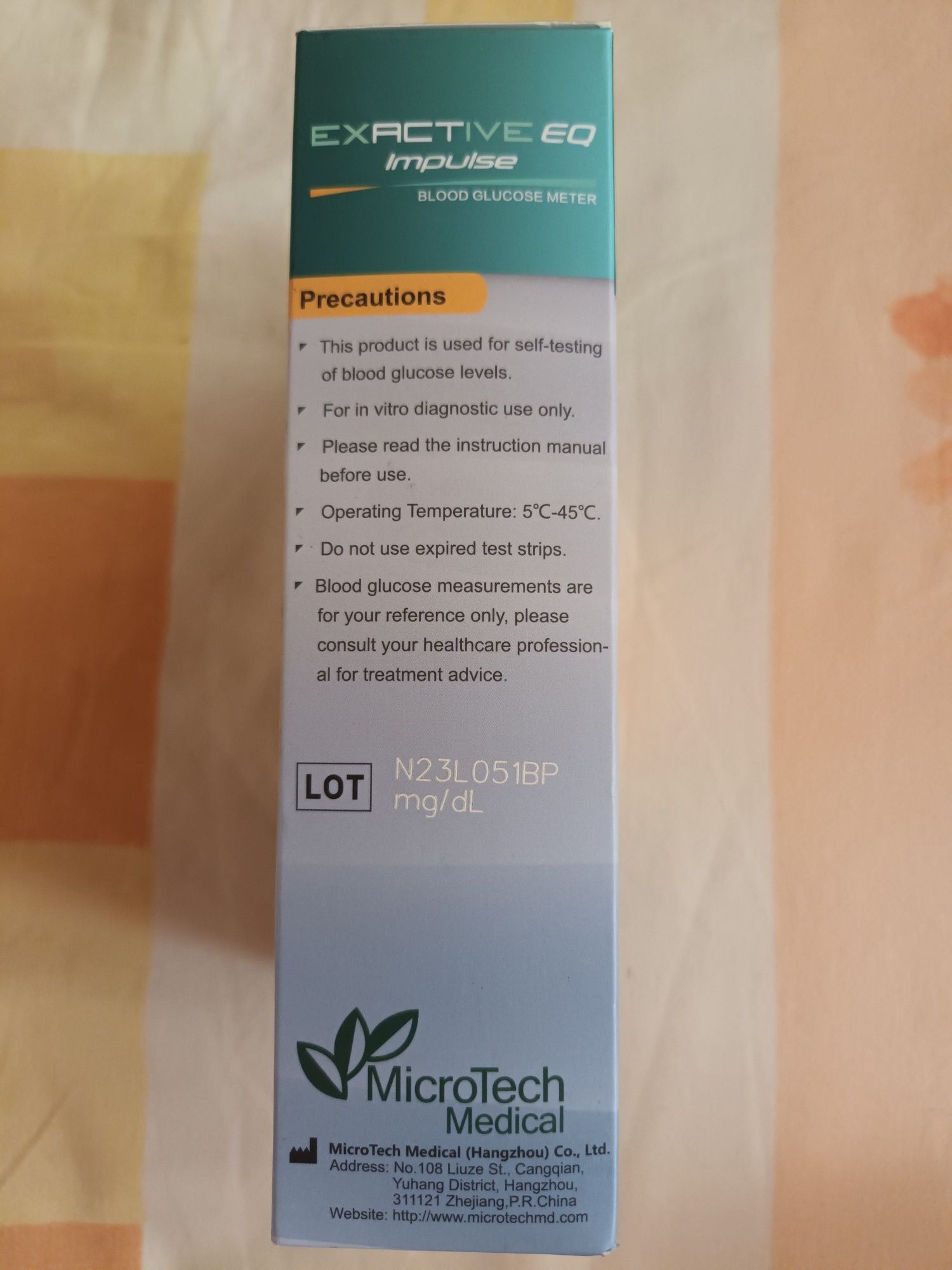 Aparat glicemie glucometru Exactive EQ Impulse Nou