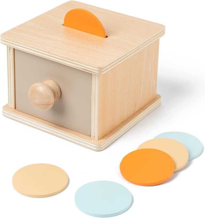 Монтесори образователна кутия с чекмедже