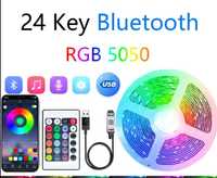 Bluetooth si telecomanda ír Bandă de lumină USB DC5V