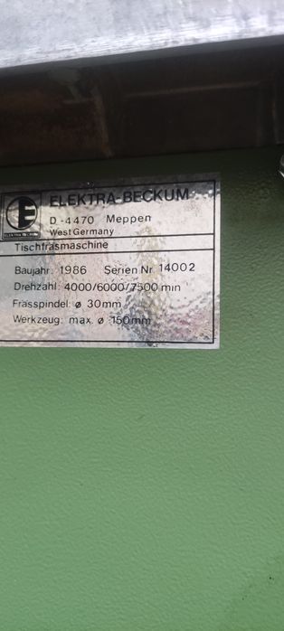 Freza lemn Electra Beckum monofazat