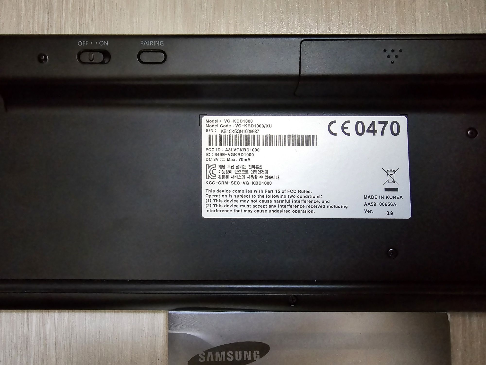 Tastatura / Telecomanda wireless TV Samsung