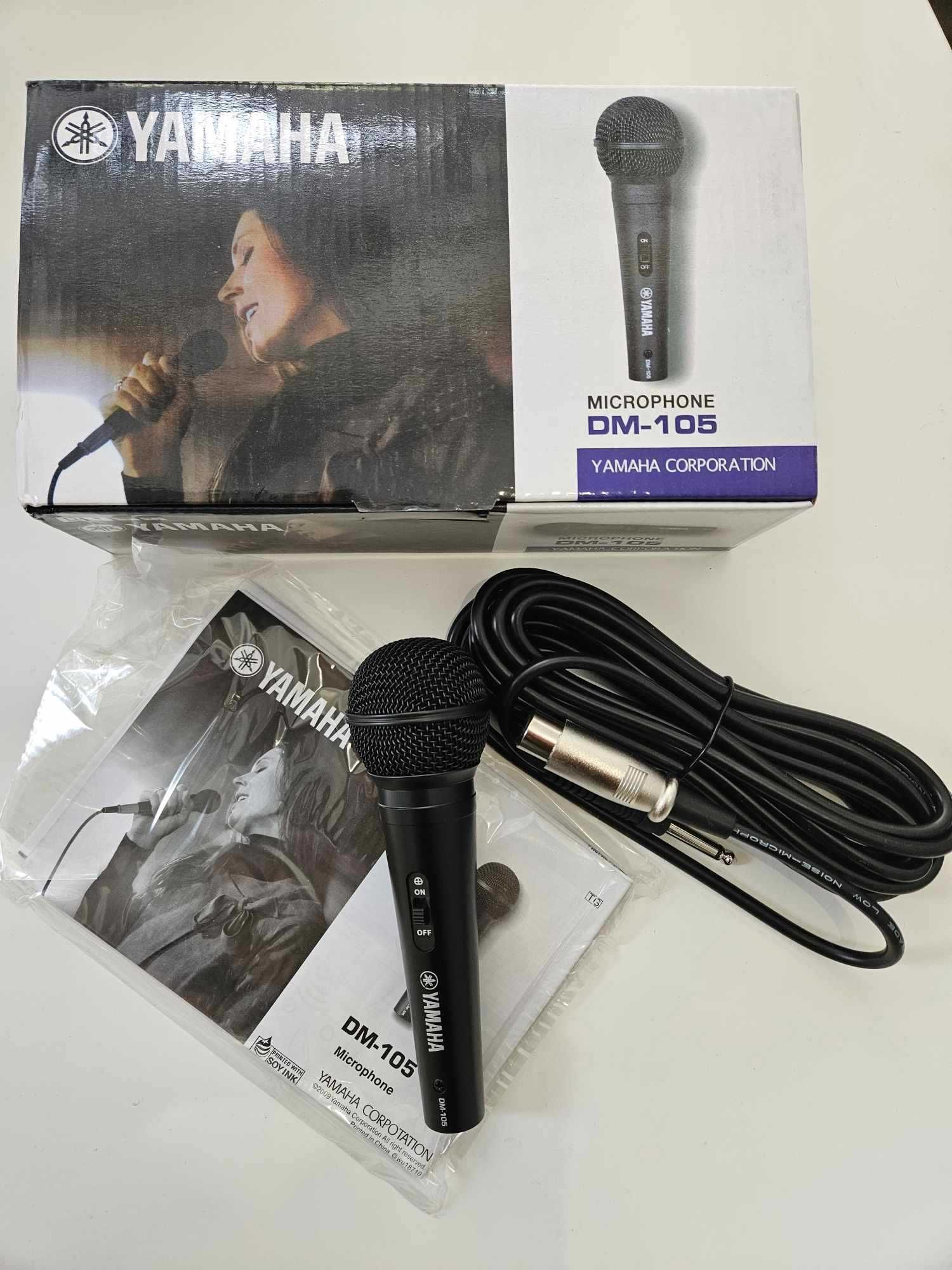 +Гаранция! НОВ! Професионален микрофон с кабел Yamaha DM-105