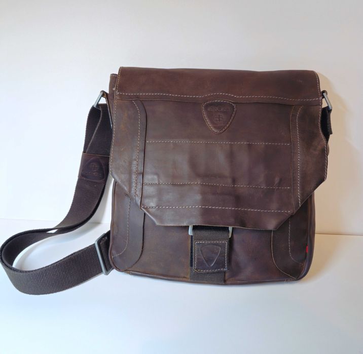 STRELLSON - Мъжки чанти за през рамо - естествена кожа