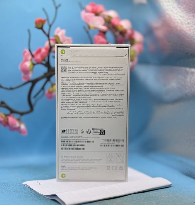 НОВ!!! Apple iPhone 16, 128GB, 5G, Teal + подарък адаптер Apple