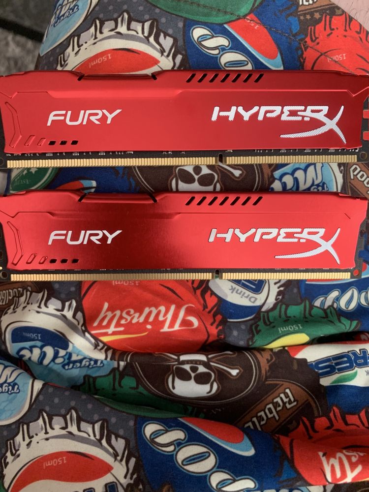 Fury hyperX 2x8gb ddr3 16gb